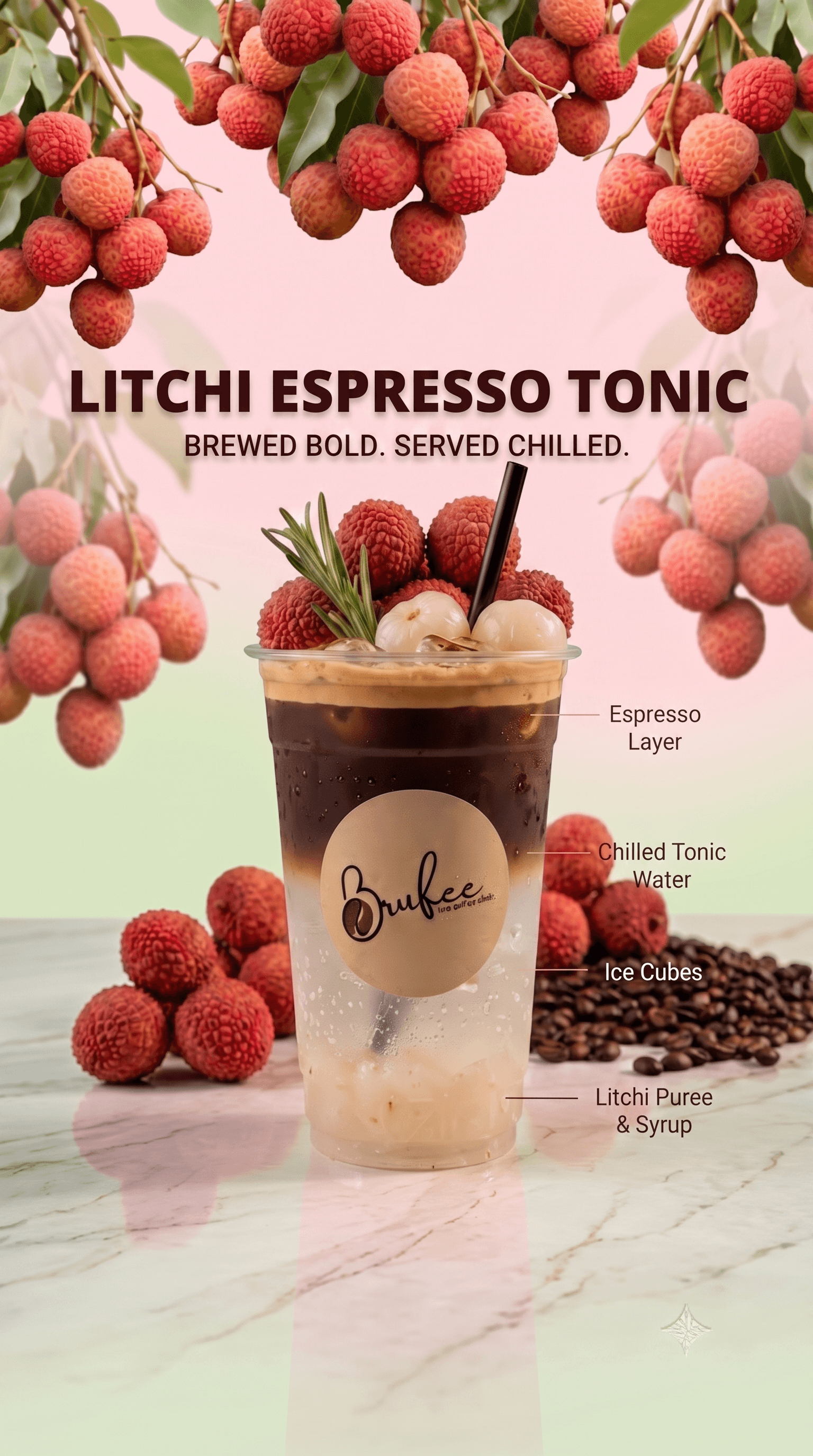 Litchi Espresso Tonic